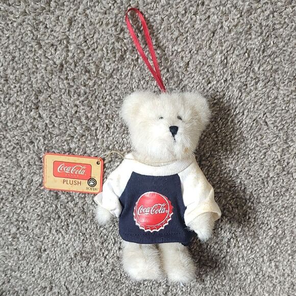 Coca Cola & Boyds Bears Plush Ornament With Original Tag - Picture 4 of 11